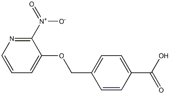 4-{[(2-nitropyridin-3-yl)oxy]methyl}benzoic acid,,结构式
