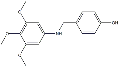 4-{[(3,4,5-trimethoxyphenyl)amino]methyl}phenol|