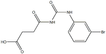 4-{[(3-bromophenyl)carbamoyl]amino}-4-oxobutanoic acid Structure