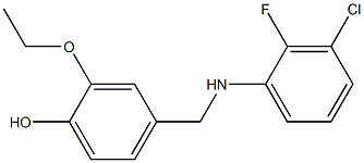 4-{[(3-chloro-2-fluorophenyl)amino]methyl}-2-ethoxyphenol Structure