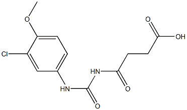 4-{[(3-chloro-4-methoxyphenyl)carbamoyl]amino}-4-oxobutanoic acid
