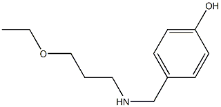 4-{[(3-ethoxypropyl)amino]methyl}phenol Structure