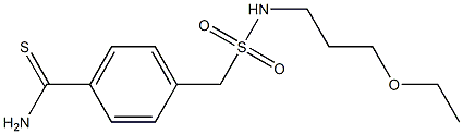 4-{[(3-ethoxypropyl)sulfamoyl]methyl}benzene-1-carbothioamide 化学構造式