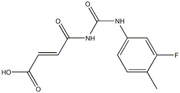 4-{[(3-fluoro-4-methylphenyl)carbamoyl]amino}-4-oxobut-2-enoic acid