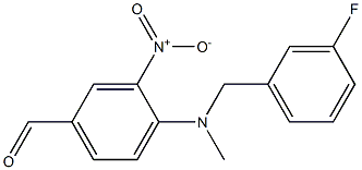 4-{[(3-fluorophenyl)methyl](methyl)amino}-3-nitrobenzaldehyde Structure