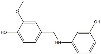 4-{[(3-hydroxyphenyl)amino]methyl}-2-methoxyphenol Structure