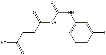 4-{[(3-iodophenyl)carbamoyl]amino}-4-oxobutanoic acid Struktur