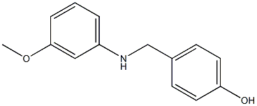 4-{[(3-methoxyphenyl)amino]methyl}phenol Struktur