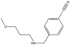 4-{[(3-methoxypropyl)amino]methyl}benzonitrile Structure