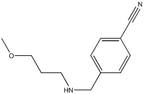 4-{[(3-methoxypropyl)amino]methyl}benzonitrile Struktur