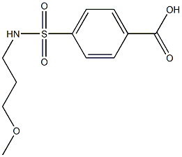 4-{[(3-methoxypropyl)amino]sulfonyl}benzoic acid Structure