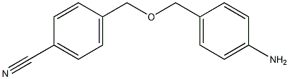 4-{[(4-aminophenyl)methoxy]methyl}benzonitrile Structure