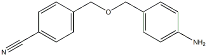 4-{[(4-aminophenyl)methoxy]methyl}benzonitrile Struktur