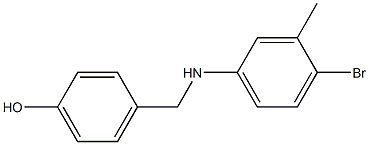 4-{[(4-bromo-3-methylphenyl)amino]methyl}phenol 结构式