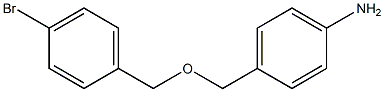 4-{[(4-bromophenyl)methoxy]methyl}aniline 结构式