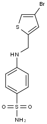 4-{[(4-bromothiophen-2-yl)methyl]amino}benzene-1-sulfonamide Struktur