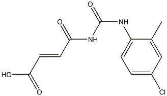 4-{[(4-chloro-2-methylphenyl)carbamoyl]amino}-4-oxobut-2-enoic acid,,结构式