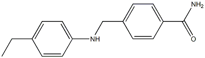 4-{[(4-ethylphenyl)amino]methyl}benzamide Struktur