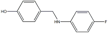 4-{[(4-fluorophenyl)amino]methyl}phenol 化学構造式