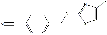 4-{[(4-methyl-1,3-thiazol-2-yl)sulfanyl]methyl}benzonitrile