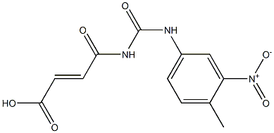 4-{[(4-methyl-3-nitrophenyl)carbamoyl]amino}-4-oxobut-2-enoic acid Struktur