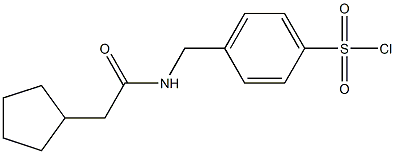 4-{[(cyclopentylacetyl)amino]methyl}benzenesulfonyl chloride|