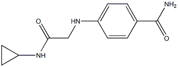 4-{[(cyclopropylcarbamoyl)methyl]amino}benzamide Structure