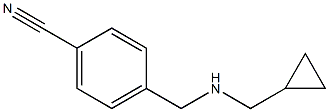 4-{[(cyclopropylmethyl)amino]methyl}benzonitrile Structure