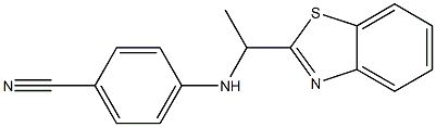 4-{[1-(1,3-benzothiazol-2-yl)ethyl]amino}benzonitrile Structure