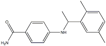 4-{[1-(2,5-dimethylphenyl)ethyl]amino}benzamide