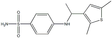  4-{[1-(2,5-dimethylthiophen-3-yl)ethyl]amino}benzene-1-sulfonamide