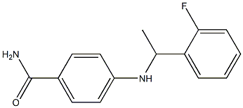 4-{[1-(2-fluorophenyl)ethyl]amino}benzamide Structure