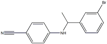 4-{[1-(3-bromophenyl)ethyl]amino}benzonitrile 结构式