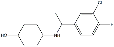 4-{[1-(3-chloro-4-fluorophenyl)ethyl]amino}cyclohexan-1-ol|