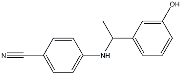 4-{[1-(3-hydroxyphenyl)ethyl]amino}benzonitrile Structure