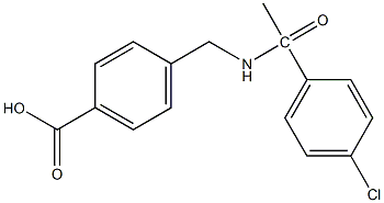 4-{[1-(4-chlorophenyl)acetamido]methyl}benzoic acid|