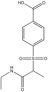 4-{[1-(ethylcarbamoyl)ethane]sulfonyl}benzoic acid Structure