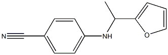 4-{[1-(furan-2-yl)ethyl]amino}benzonitrile Struktur