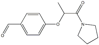 4-{[1-oxo-1-(pyrrolidin-1-yl)propan-2-yl]oxy}benzaldehyde Structure