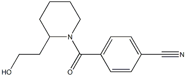 4-{[2-(2-hydroxyethyl)piperidin-1-yl]carbonyl}benzonitrile Structure