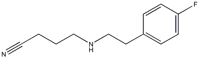 4-{[2-(4-fluorophenyl)ethyl]amino}butanenitrile Struktur