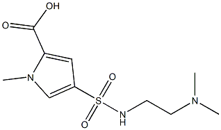 4-{[2-(dimethylamino)ethyl]sulfamoyl}-1-methyl-1H-pyrrole-2-carboxylic acid Structure