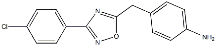 4-{[3-(4-chlorophenyl)-1,2,4-oxadiazol-5-yl]methyl}aniline Structure