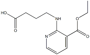 4-{[3-(ethoxycarbonyl)pyridin-2-yl]amino}butanoic acid Structure