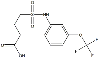 4-{[3-(trifluoromethoxy)phenyl]sulfamoyl}butanoic acid