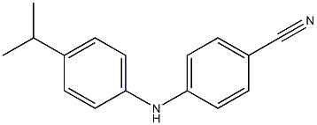 4-{[4-(propan-2-yl)phenyl]amino}benzonitrile,,结构式