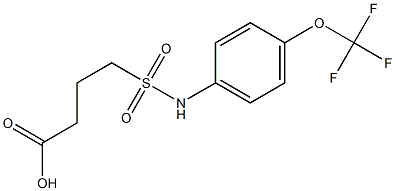  4-{[4-(trifluoromethoxy)phenyl]sulfamoyl}butanoic acid