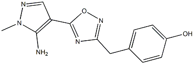 4-{[5-(5-amino-1-methyl-1H-pyrazol-4-yl)-1,2,4-oxadiazol-3-yl]methyl}phenol