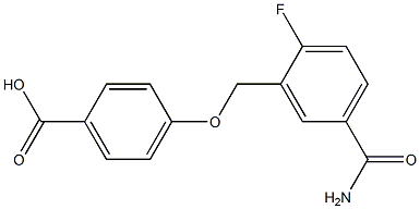 4-{[5-(aminocarbonyl)-2-fluorobenzyl]oxy}benzoic acid|