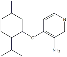 4-{[5-methyl-2-(propan-2-yl)cyclohexyl]oxy}pyridin-3-amine|